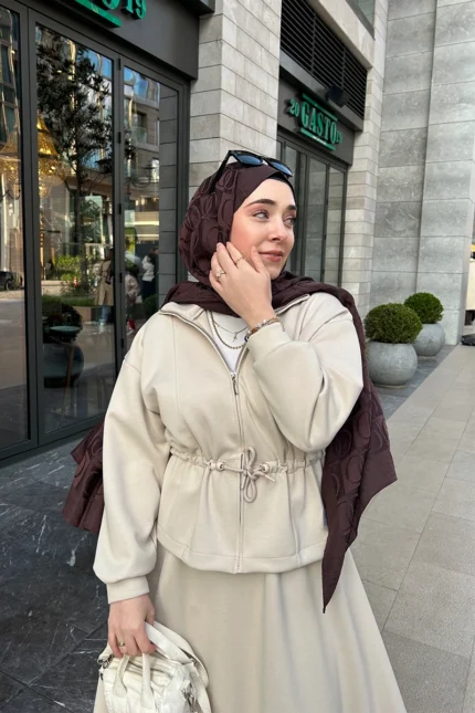 oysho etekli takim bej