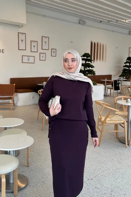 Soğuk İplik Merselize Etekli Takım