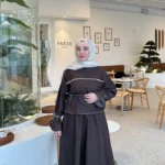 İnci Detaylı Jean Elbise